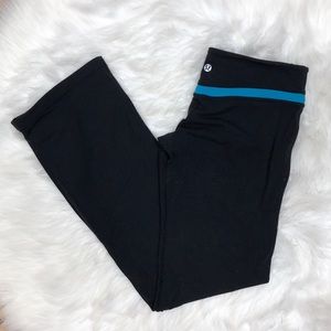 Lululemon Women’s Leggings Black and Blue Size 6